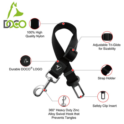 DOCO® Signature Coupler Nylon Dog Leash - Adjustable Length